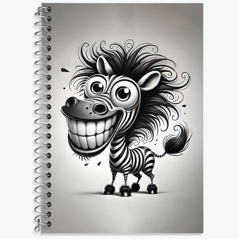 دفتر لغت 50 برگ خندالو طرح گورخر بامزه کد N7076