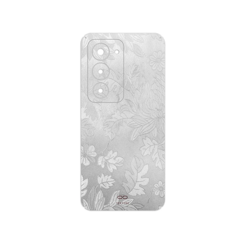 برچسب پوششی ماهوت مدل Silver-Wildflower مناسب برای گوشی موبایل شیائومی Redmi 15 4G