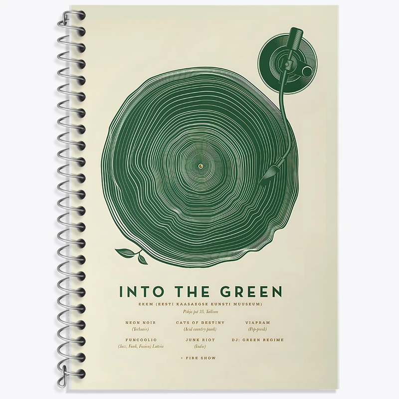 دفتر نت موسیقی 50 برگ خندالو طرح بازگشت به سبز (Into The Green) کد F14166