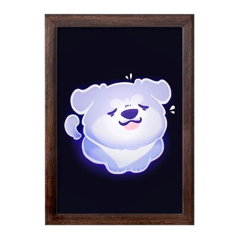 تابلو خندالو طرح سگ حیوانات بامزه  کد 21047