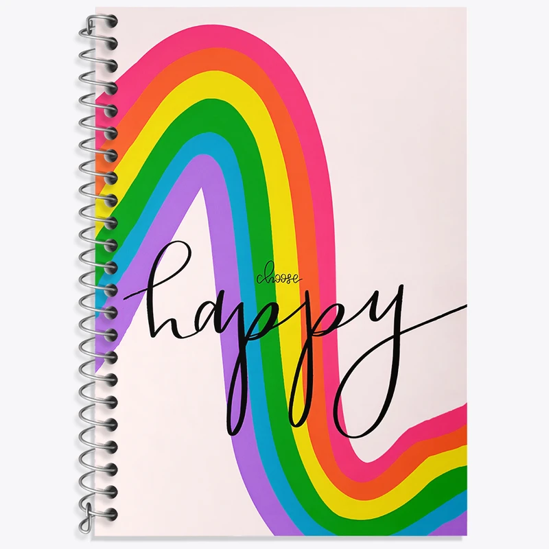 دفتر زبان 50 برگ خندالو مدل دو خط طرح Happy کد N6020