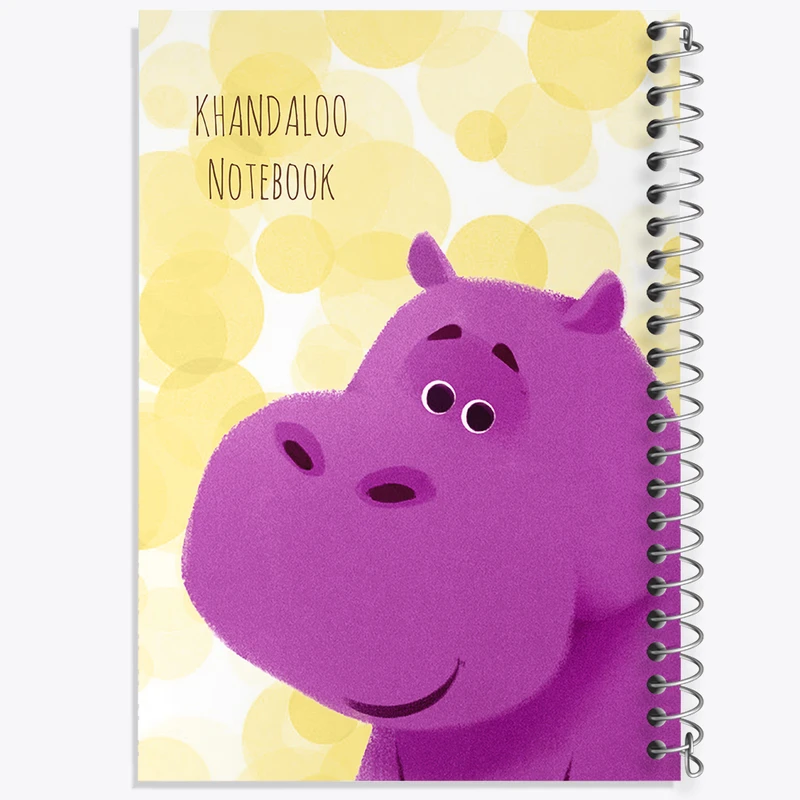 دفتر مشق 100 برگ خندالو طرح اسب آبی کیوت کد N8955