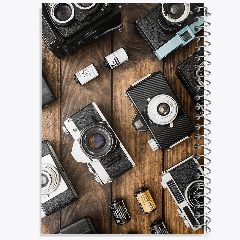 دفتر طراحی 50 برگ خندالو طرح دوربین عکاسی کد F2365