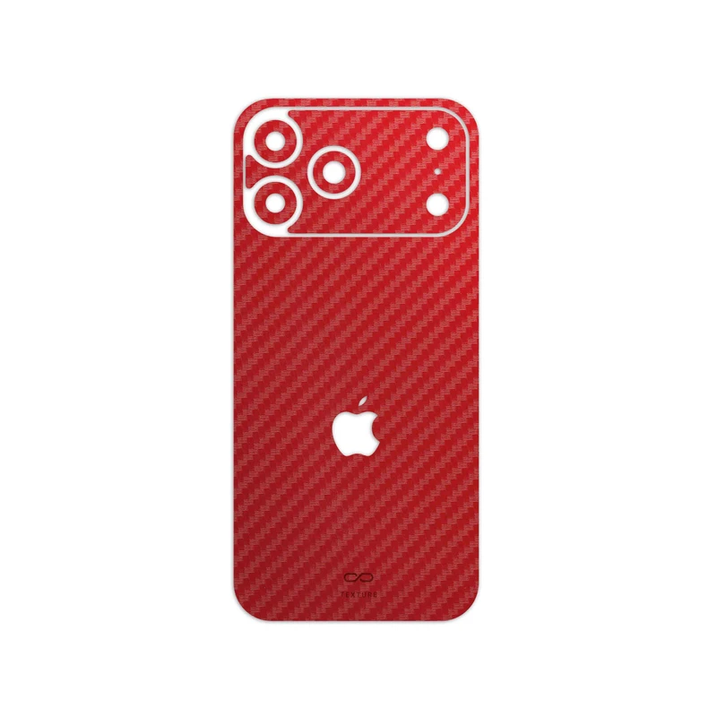 برچسب پوششی ماهوت مدل Red-Fiber مناسب برای گوشی موبایل اپل iPhone 17 Pro Max