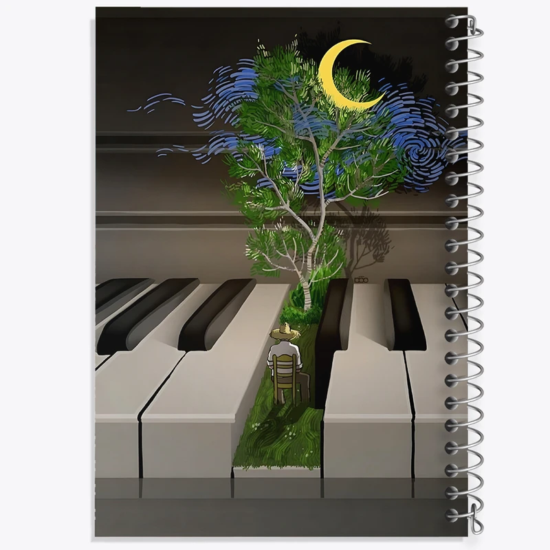 دفتر نقاشی 50 برگ خندالو طرح ونسان ونگوگ کد F8812