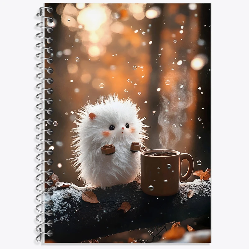 دفتر زبان 50 برگ خندالو مدل دو خط طرح موش کوچولو کد F8763