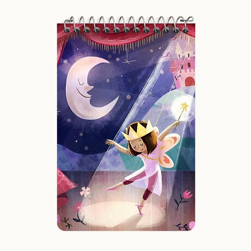 دفتر یادداشت 50 برگ خندالو طرح دخترانه کد F10938