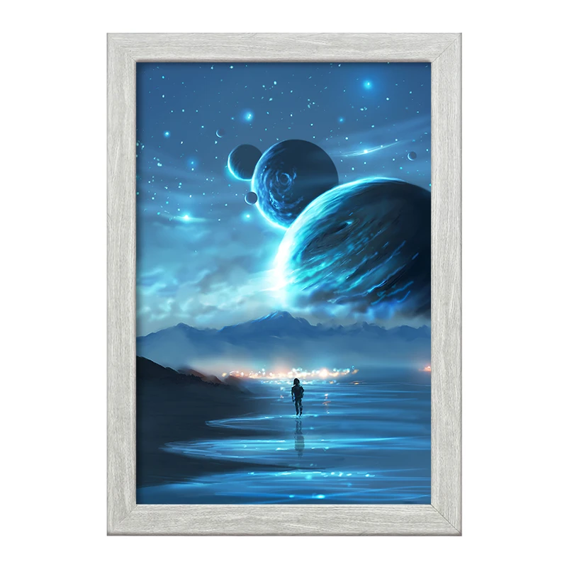 تابلو خندالو طرح کهکشان کد F12525