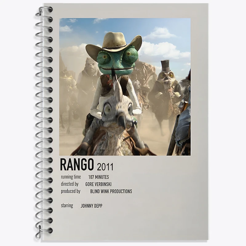 دفتر نت موسیقی 50 برگ خندالو طرح رنگو (Rango) کد F13258