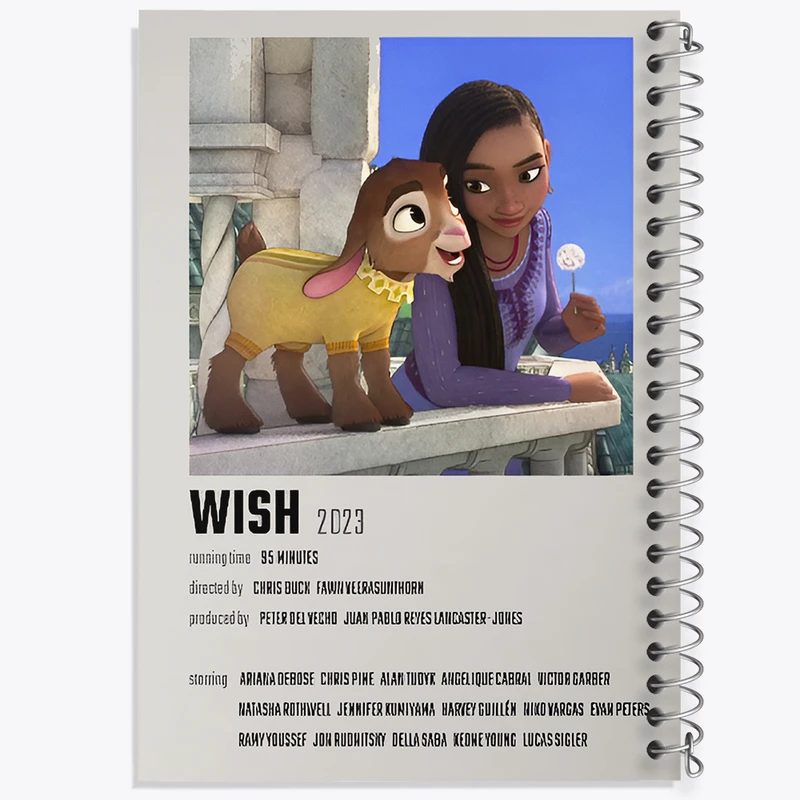 دفتر مشق 100 برگ خندالو طرح آرزو (Wish) کد F13132