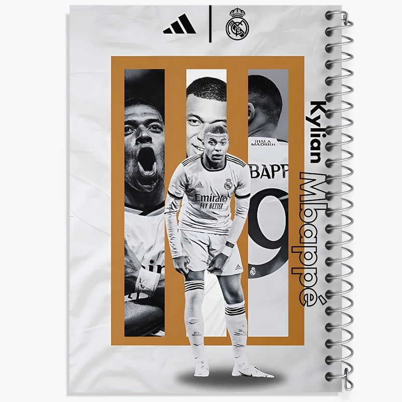 دفتر لیست خرید 50 برگ خندالو طرح کیلیان امباپه کد F13478