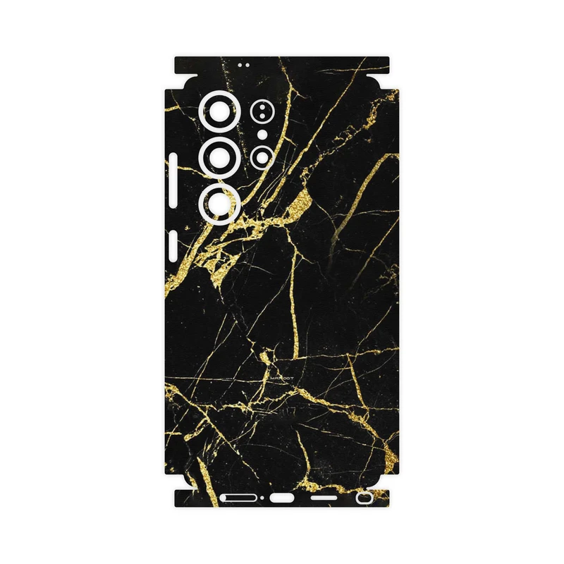 برچسب پوششی ماهوت مدل Graphite_Gold_Marble-FullSkin مناسب برای گوشی موبایل سامسونگ Galaxy S25 Ultra