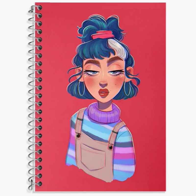 دفتر نت موسیقی 50 برگ خندالو طرح دختر بیخیال کد F10957