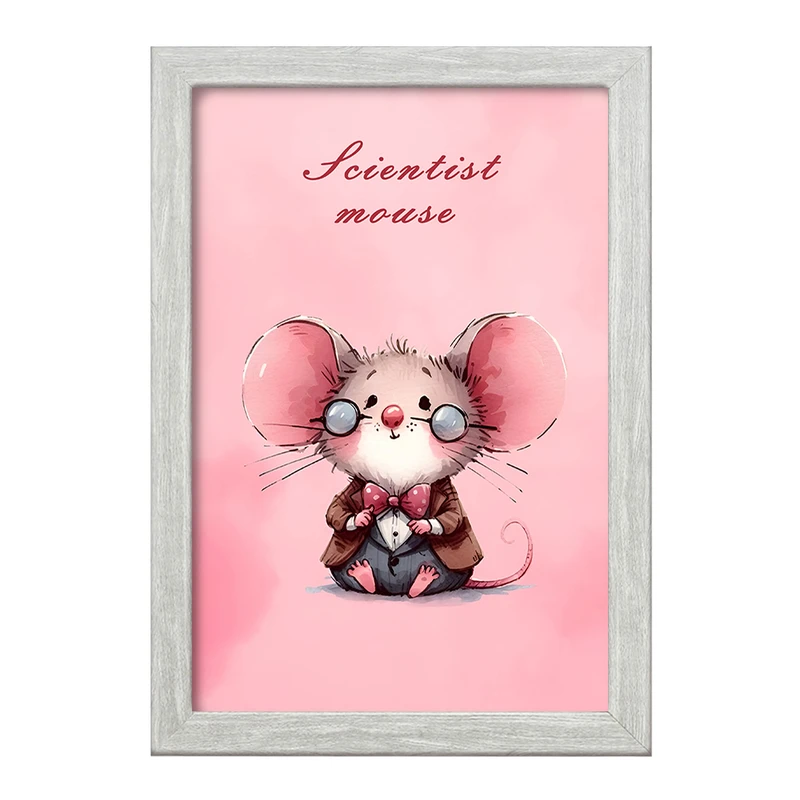 تابلو خندالو طرح موش بامزه کد F5837