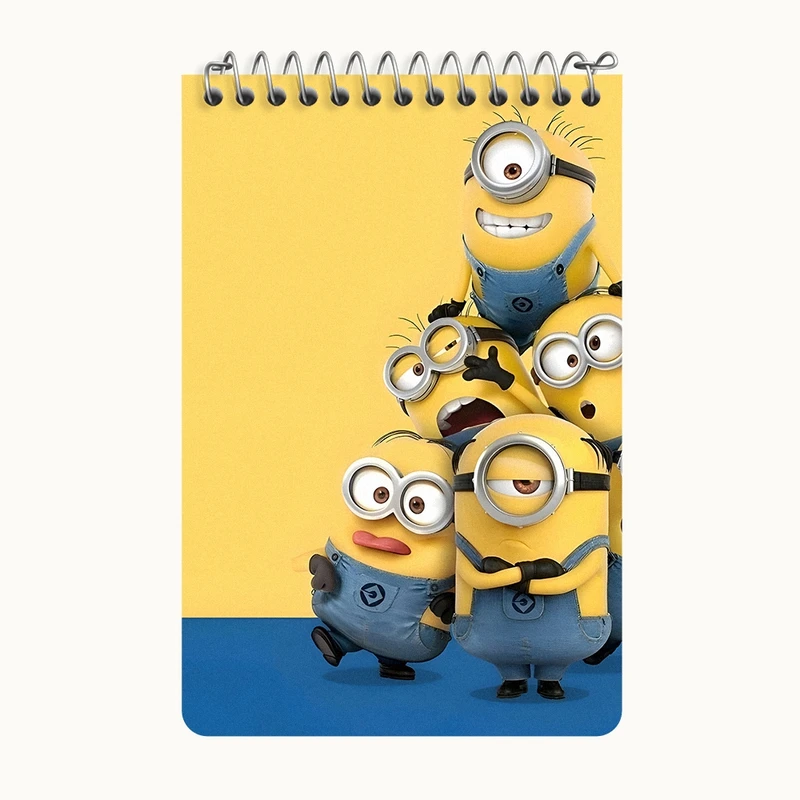 دفتر یادداشت 50 برگ خندالو طرح مینیون‌ها (Minions) کد F3385