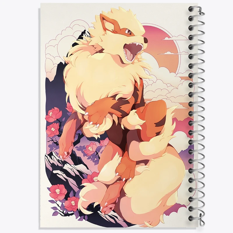 دفتر طراحی 50 برگ خندالو طرح بازی پوکمون (pokemon) کد 32739