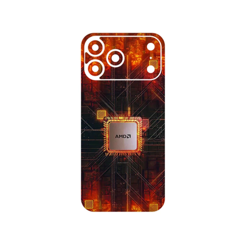 برچسب پوششی ماهوت مدل AMD مناسب برای گوشی موبایل اپل iPhone 17 Pro Max