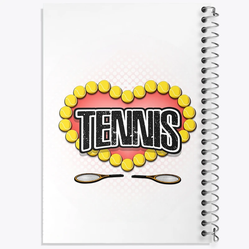 دفتر طراحی 50 برگ خندالو طرح تنیس Tennis کد 26623