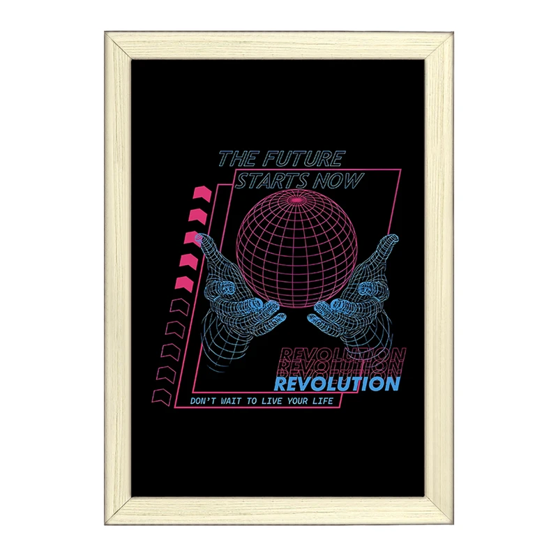 تابلو خندالو طرح The Future Starts Now کد F10655