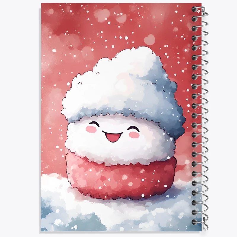 دفتر طراحی 50 برگ خندالو طرح آدم برفی بامزه کد N7035