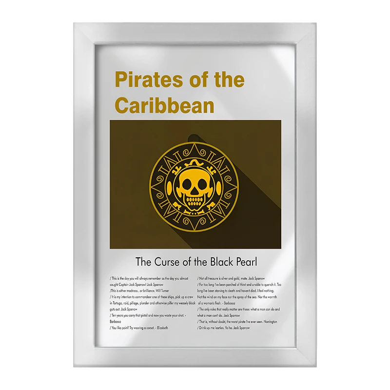 تابلو خندالو طرح دزدان دریایی کارائیب (Pirates of the Caribbean) کد F13830