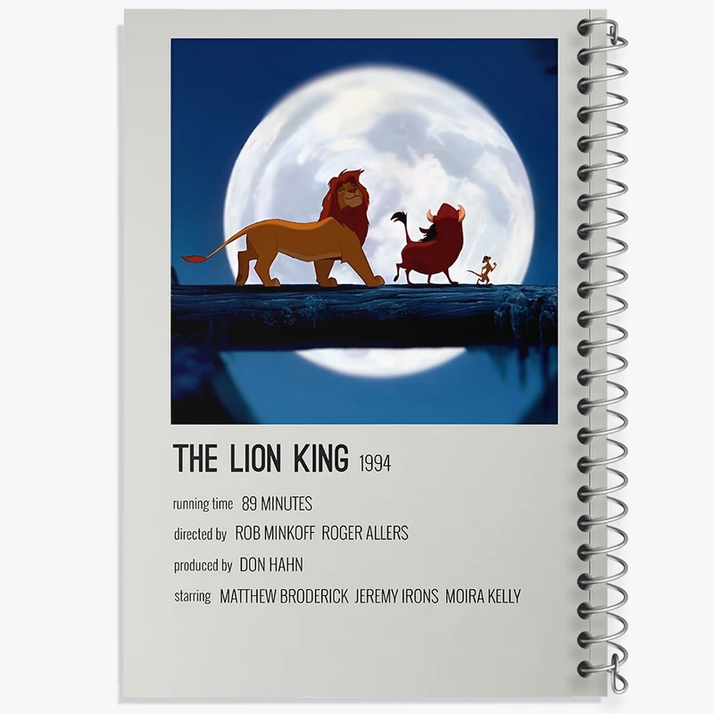 دفتر ژورنال نویسی 50 برگ خندالو مدل نقطه ای طرح شیرشاه (The Lion King) کد F13249