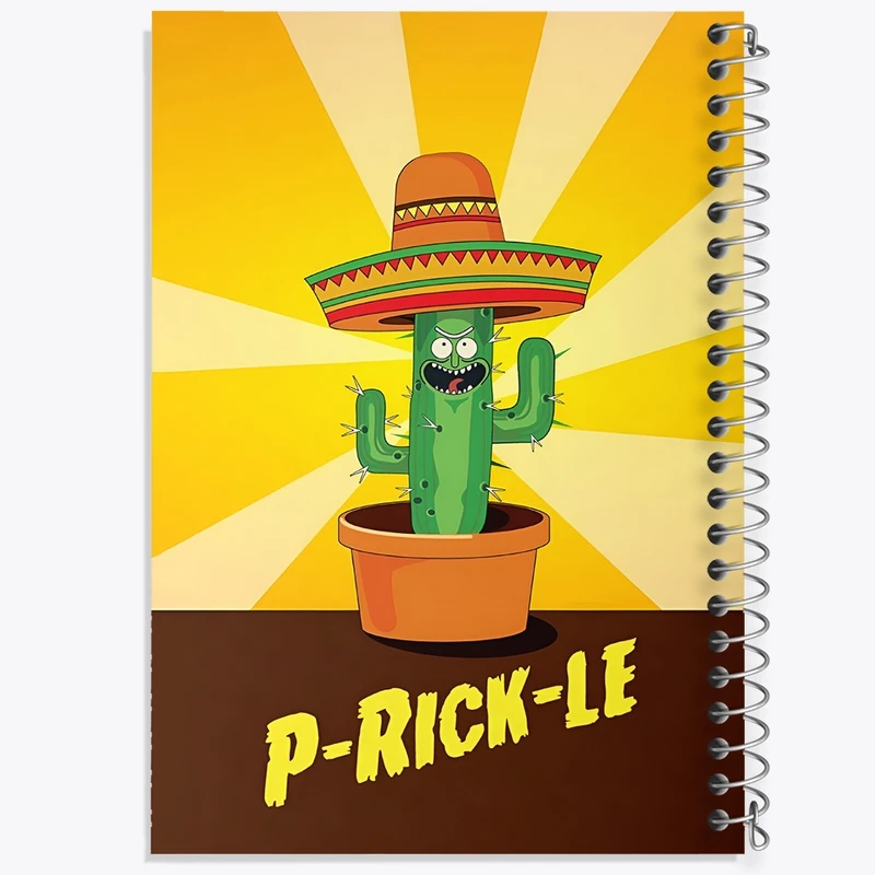 دفتر ژورنال نویسی 50 برگ خندالو مدل نقطه ای طرح ریک و مورتی (Rick and Morty) کد F4935