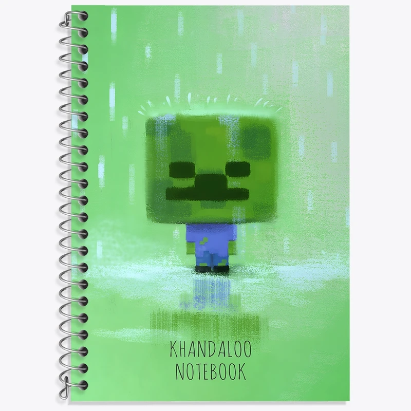 دفتر لغت 50 برگ خندالو طرح بازی ماینکرافت (Minecraft) کد N8682