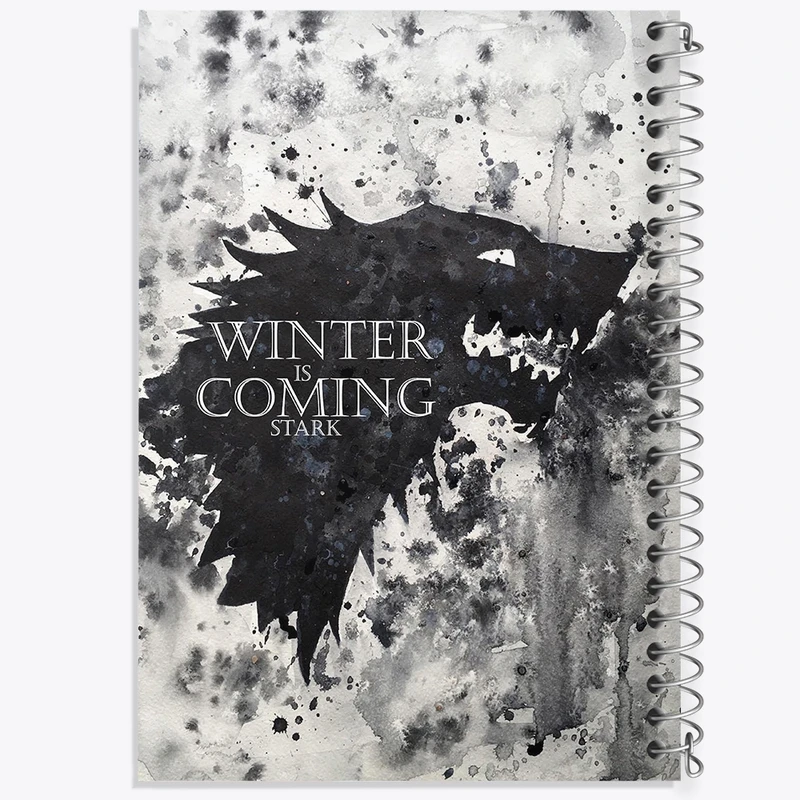 دفتر شطرنجی 50 برگ خندالو طرح زمستان در راه است (Winter Is Coming) کد F11372