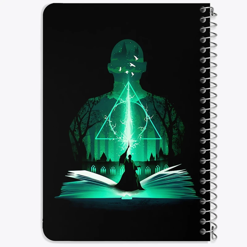 دفتر یادداشت 50 برگ خندالو طرح هری پاتر (Harry Potter) کد N5004