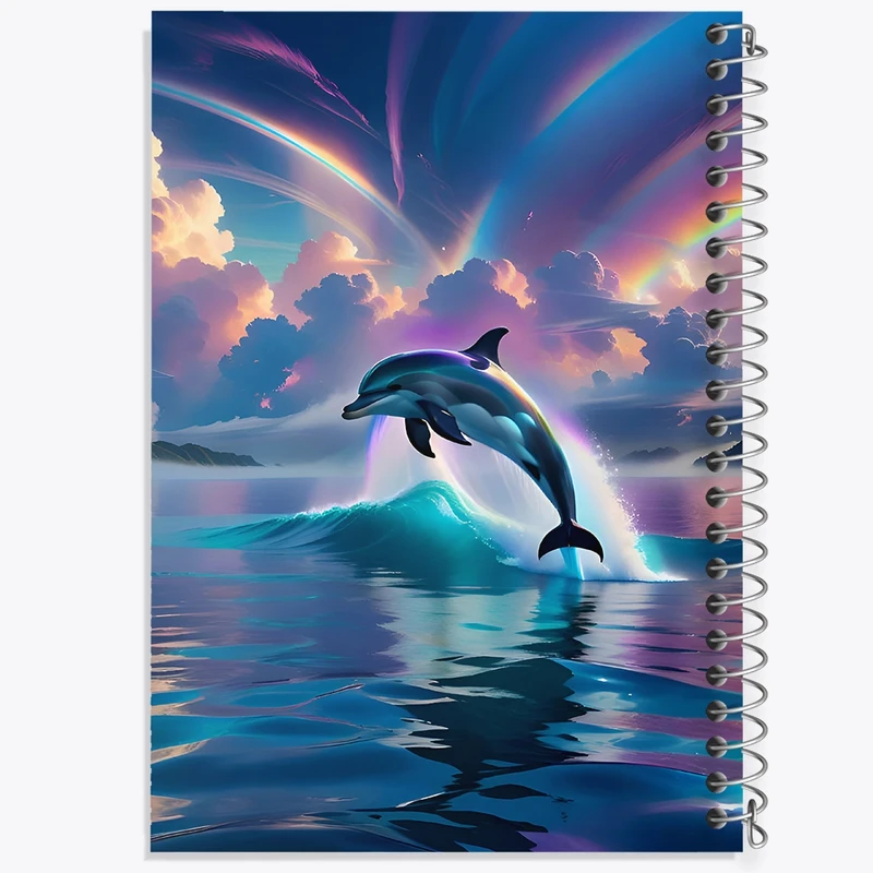 دفتر طراحی 50 برگ خندالو طرح دلفین کد F4331