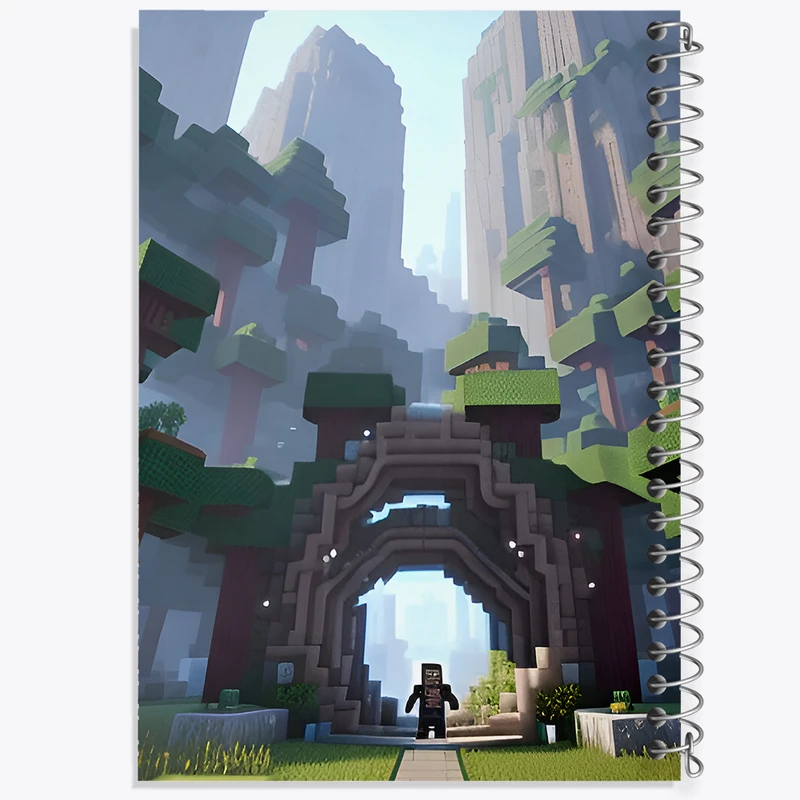 دفتر مشق 50 برگ خندالو طرح ماینکرافت (Minecraft) کد F3528