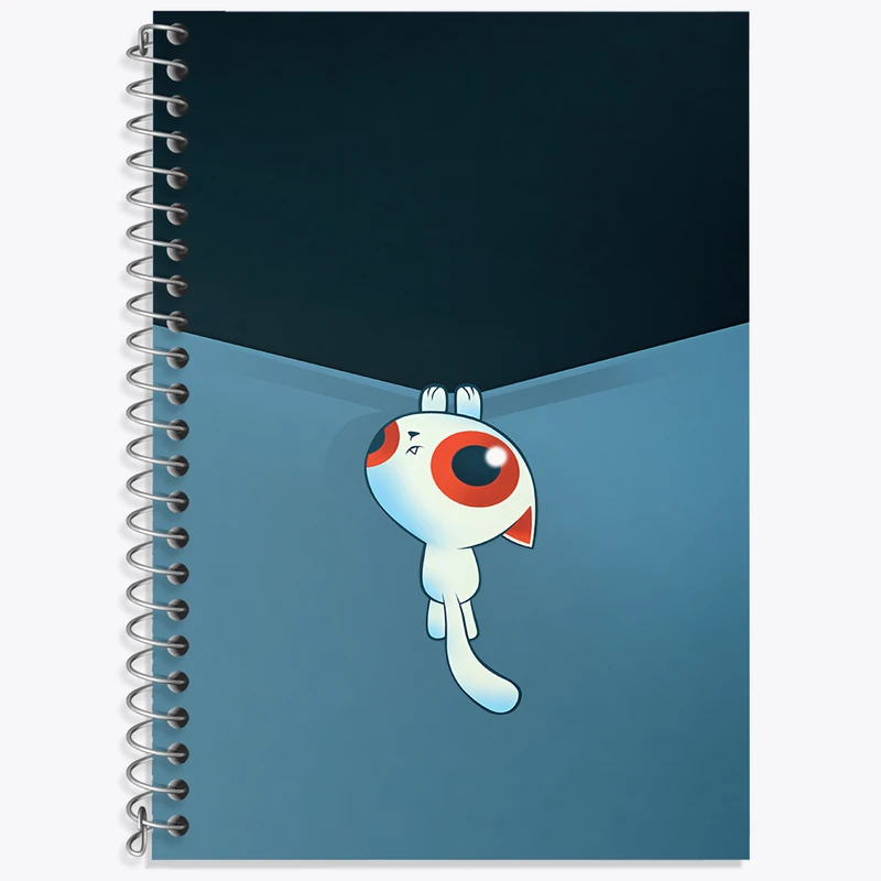 دفتر نت موسیقی 50 برگ خندالو طرح گربه (Cat) کد F3400