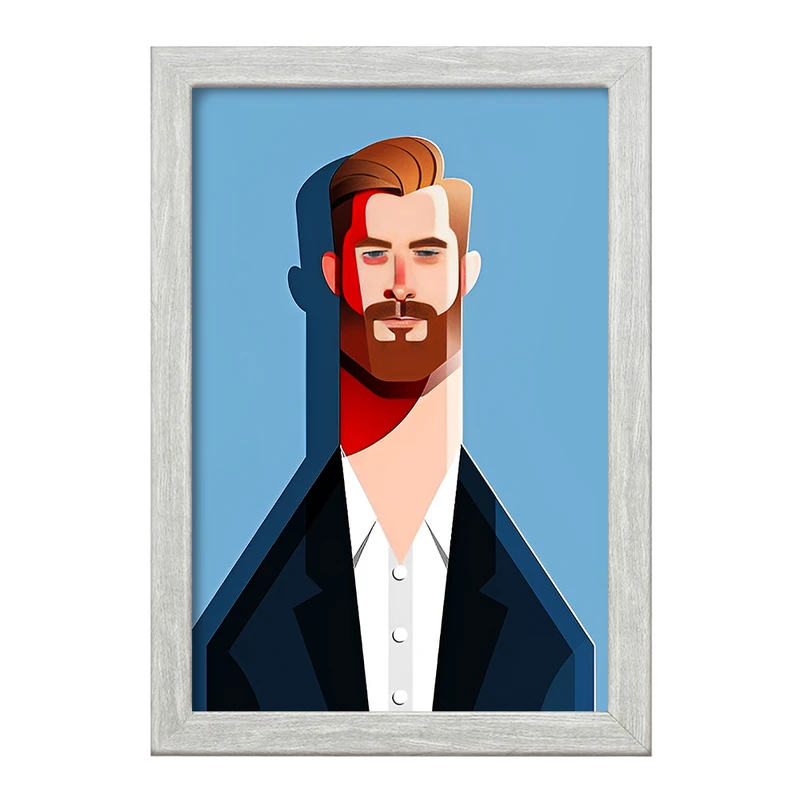 تابلو خندالو طرح کریس همسورث (Christopher Hemsworth) کد F14369