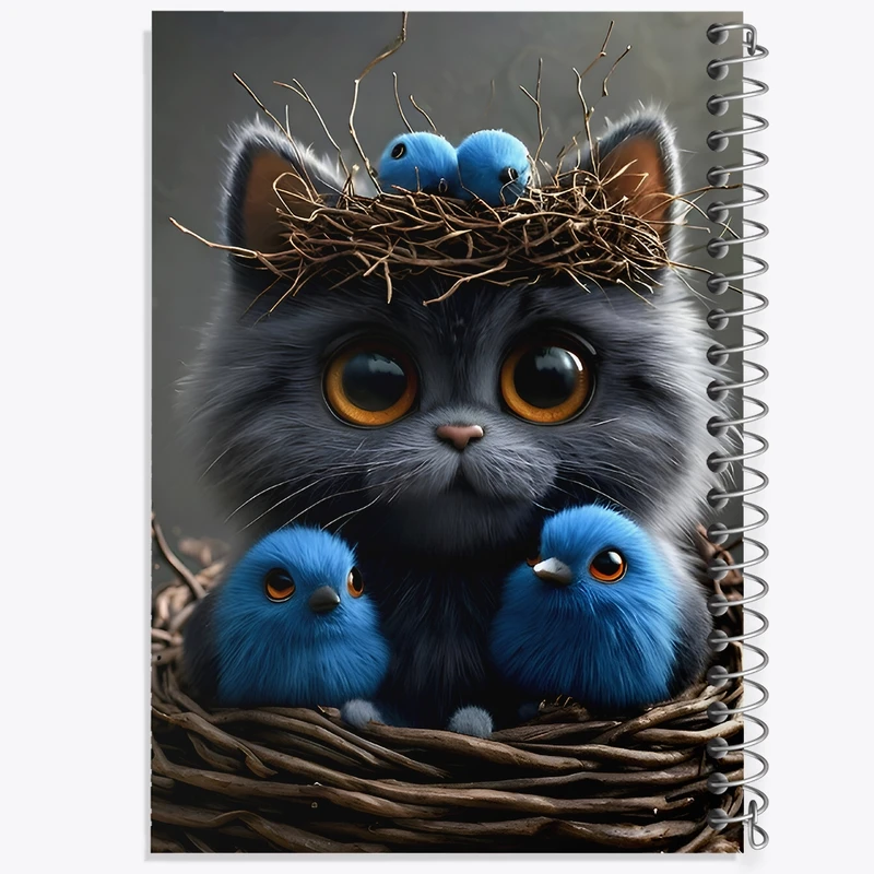 دفتر لیست خرید 50 برگ خندالو طرح گربه و جوجه کد F9893