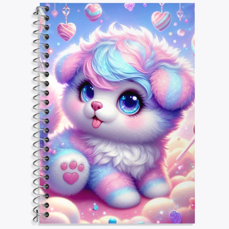 دفتر زبان 50 برگ خندالو مدل سه خط طرح سگ کیوت کد N7727