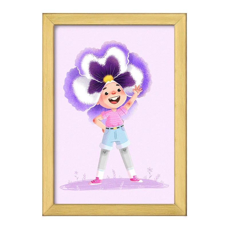 تابلو خندالو طرح دخترانه فانتزی کد 25724