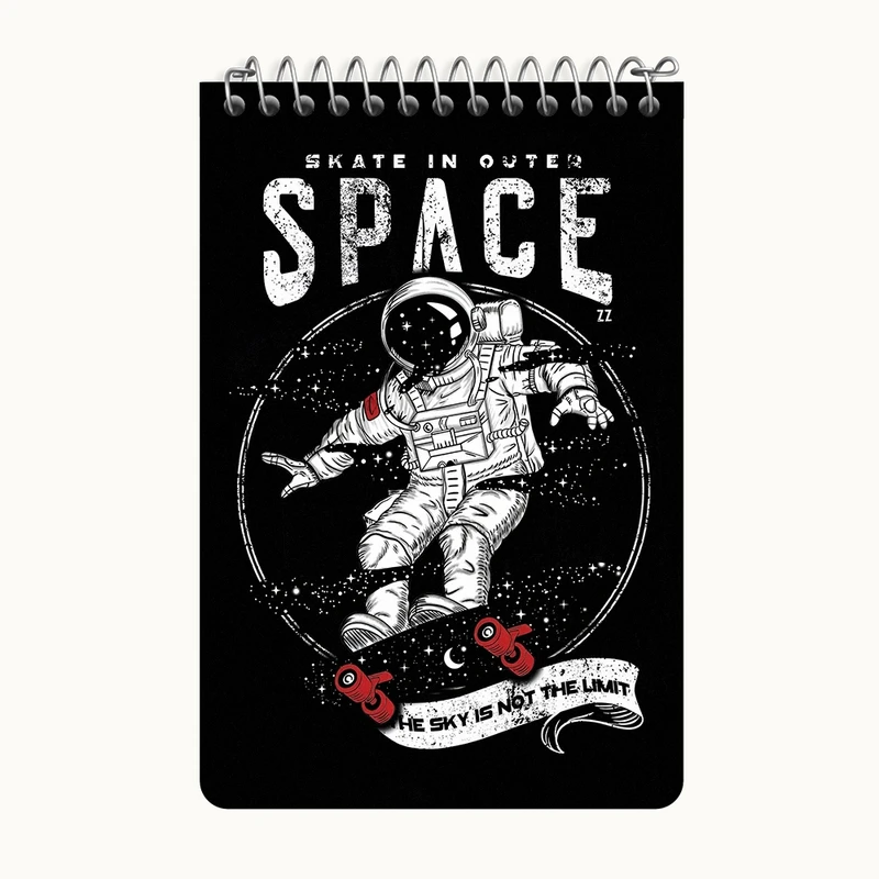 دفتر یادداشت 50 برگ خندالو طرح فضانورد کد F11055