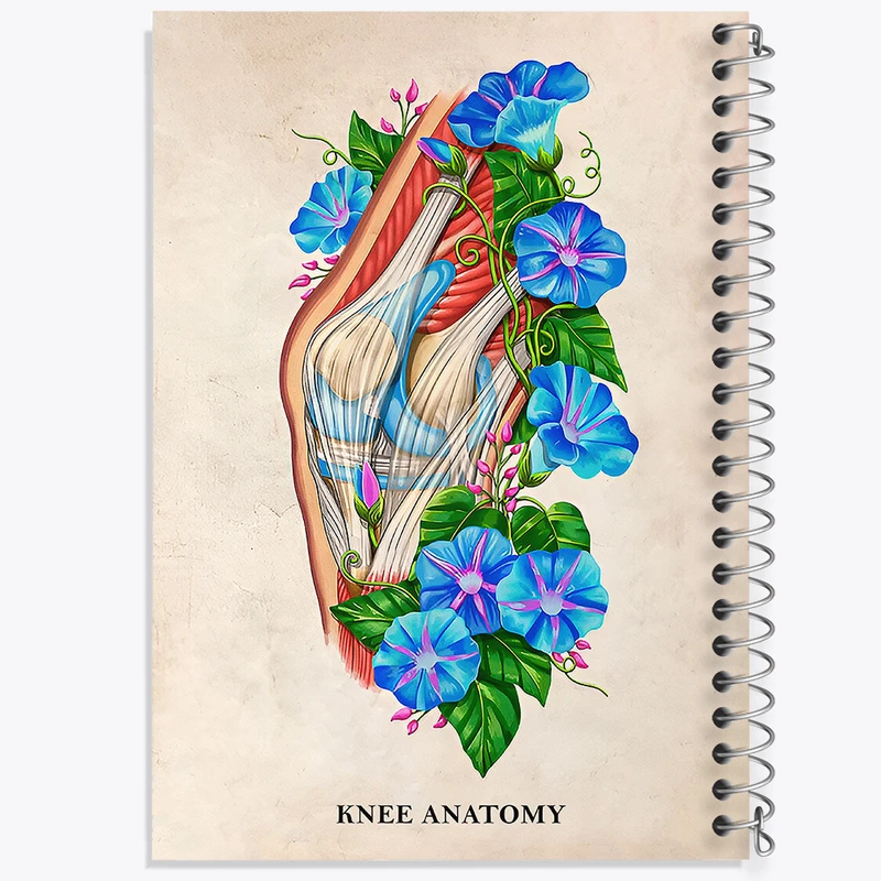 دفتر نقاشی 50 برگ خندالو طرح آناتومی زانو (Knee Anatomy) کد F13998