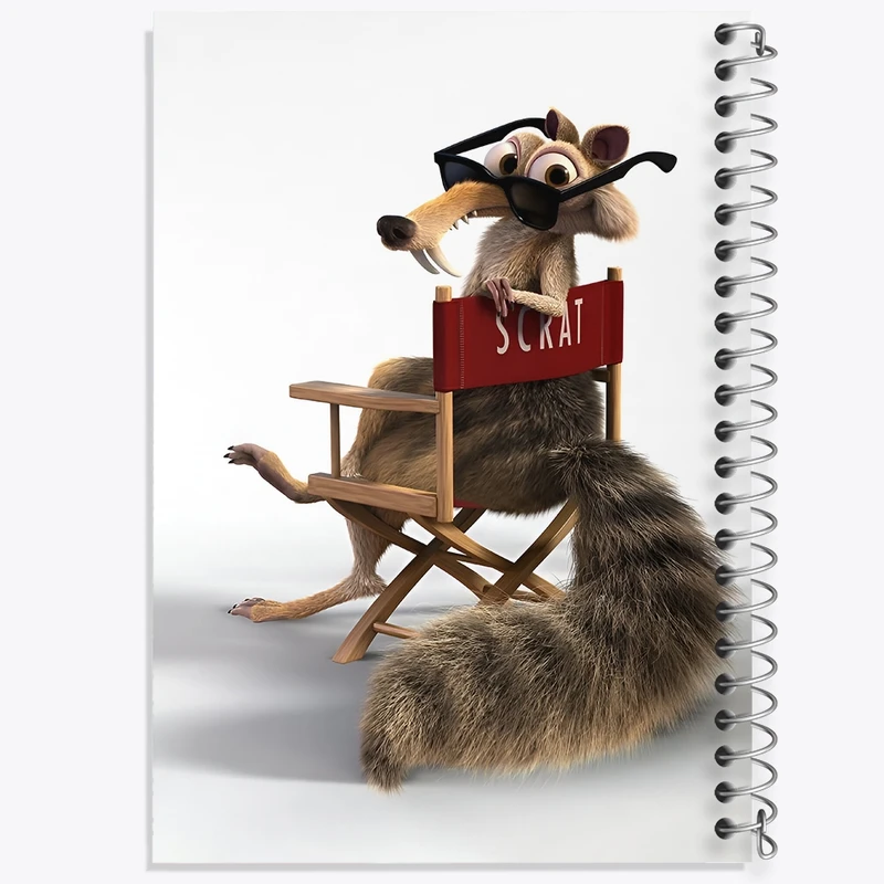 دفتر طراحی 50 برگ خندالو طرح عصر یخبندان کد N2877