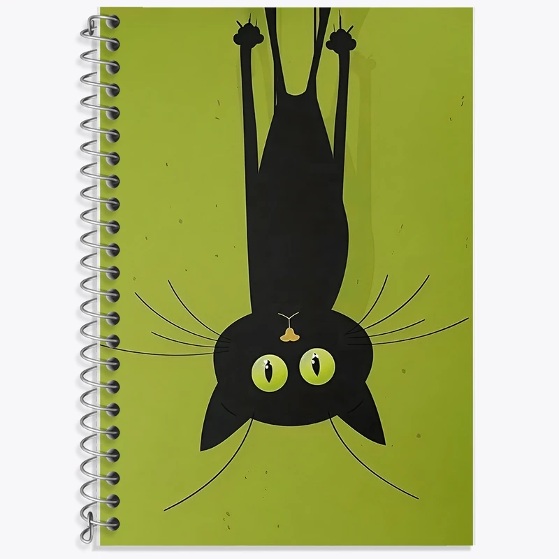 دفتر لغت 50 برگ خندالو طرح گربه سیاه کد F10328