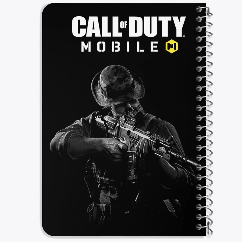 دفتر یادداشت 50 برگ خندالو طرح کال اف دیوتی (Call of duty) کد F298