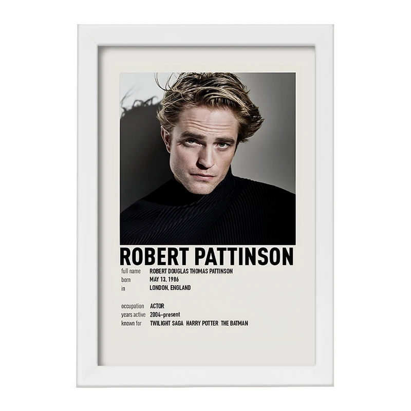 تابلو خندالو طرح رابرت پتینسون (Robert Pattinson) کد F13145