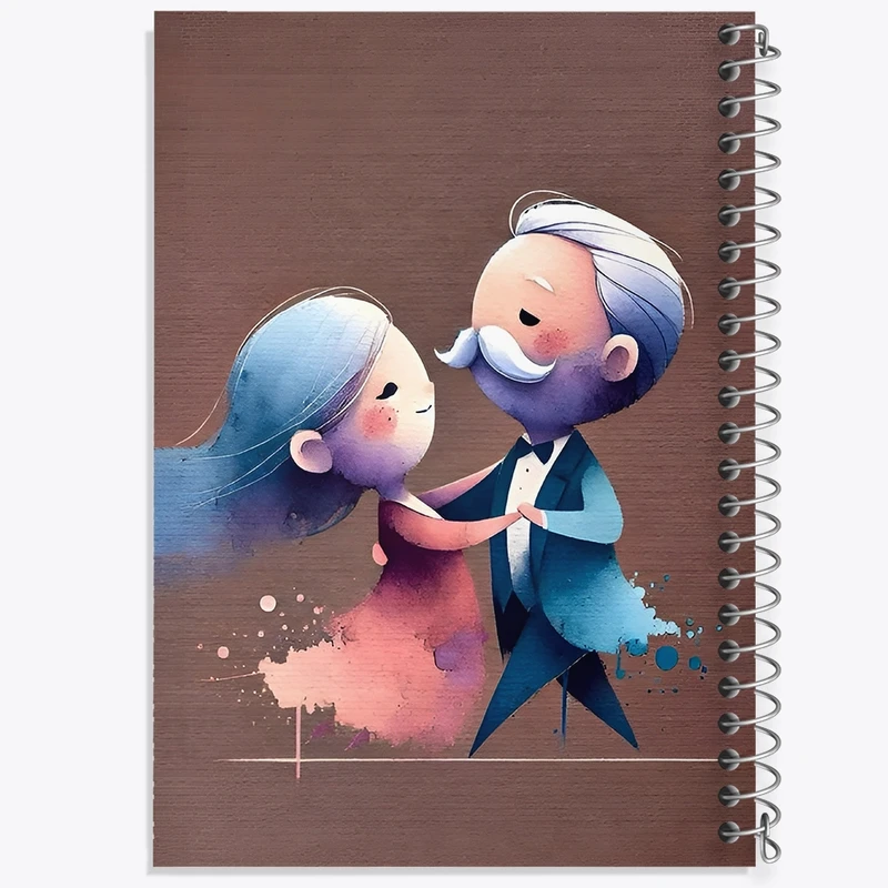 دفتر لیست خرید 50 برگ خندالو طرح عاشقانه کد N6995