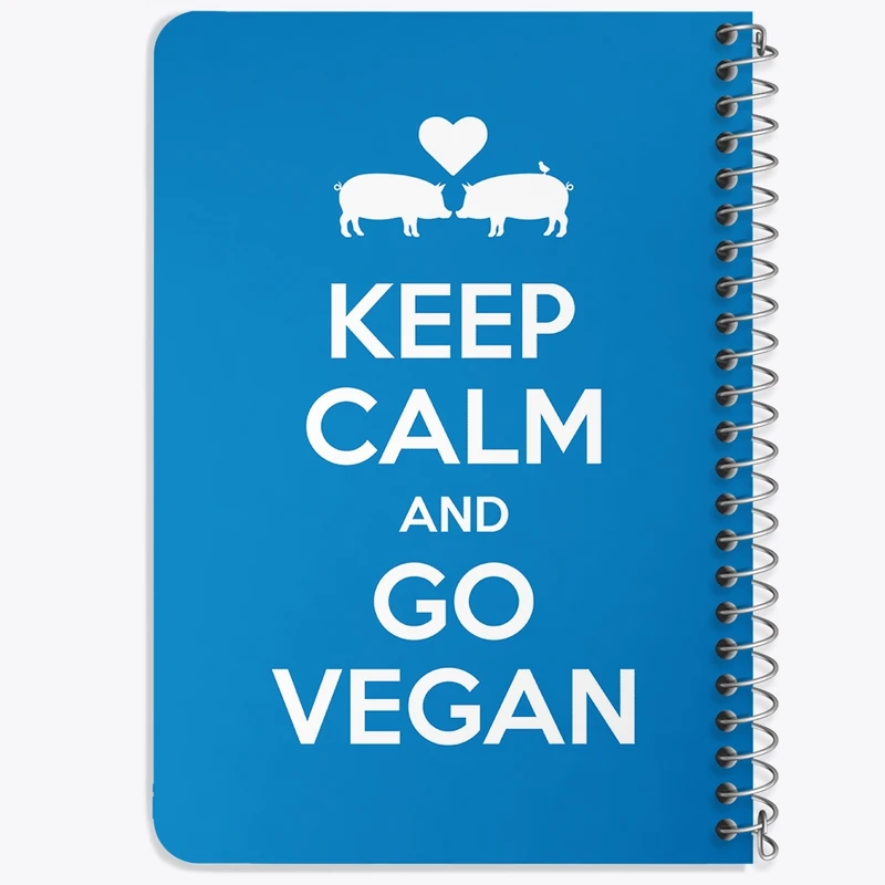 دفتر یادداشت 50 برگ خندالو طرح وگن Vegan کد 31120