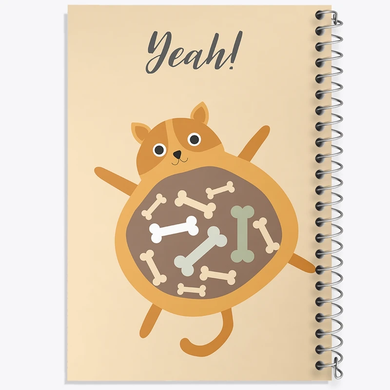 دفتر طراحی 50 برگ خندالو طرح گربه (Cat) کد N957