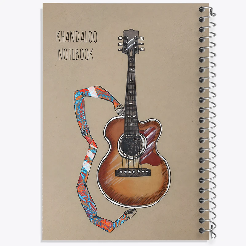 دفتر نقاشی 50 برگ خندالو طرح گیتار (Guitar) کد N8071