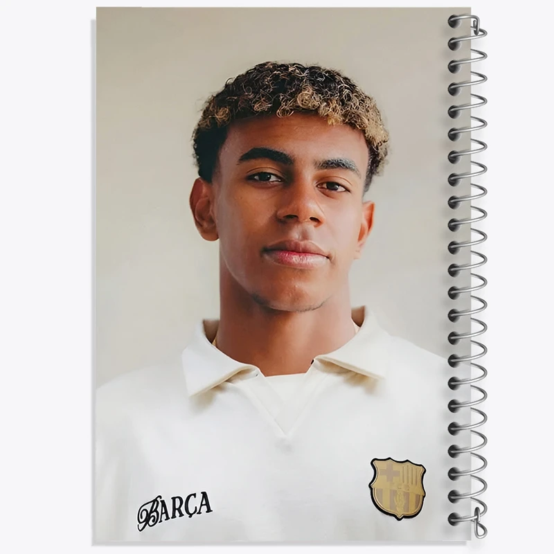 دفتر طراحی 50 برگ خندالو طرح لامین یامال (Lamine Yamal) کد F14303