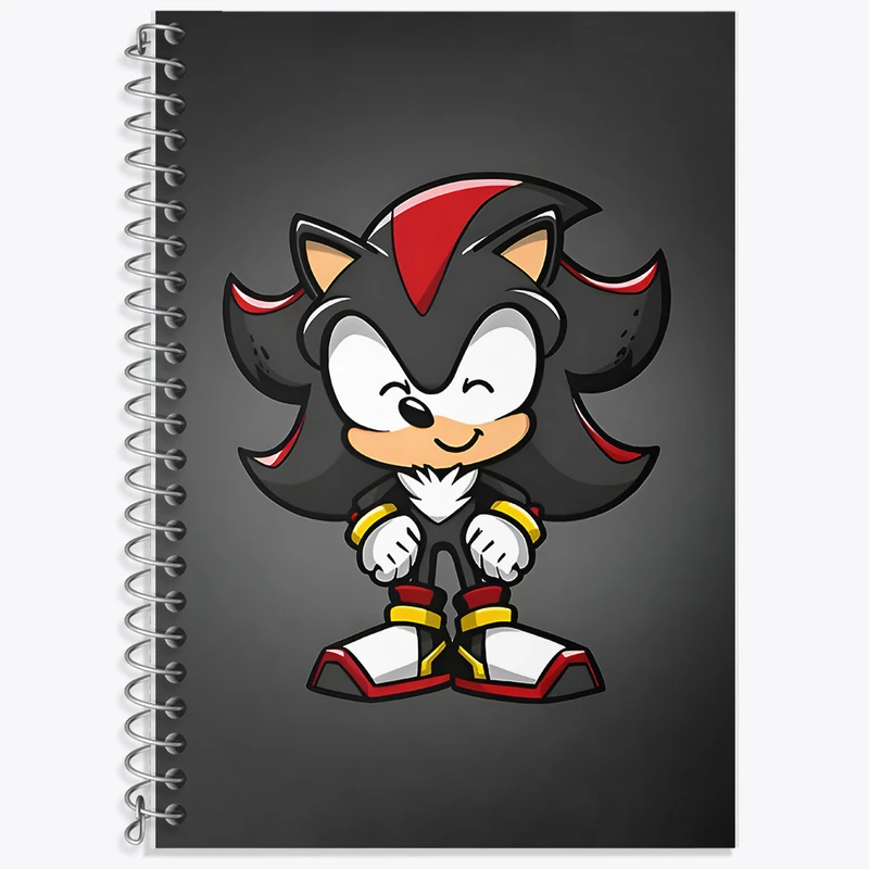 دفتر نت موسیقی 50 برگ خندالو طرح سایه جوجه تیغی سونیک کد F9422