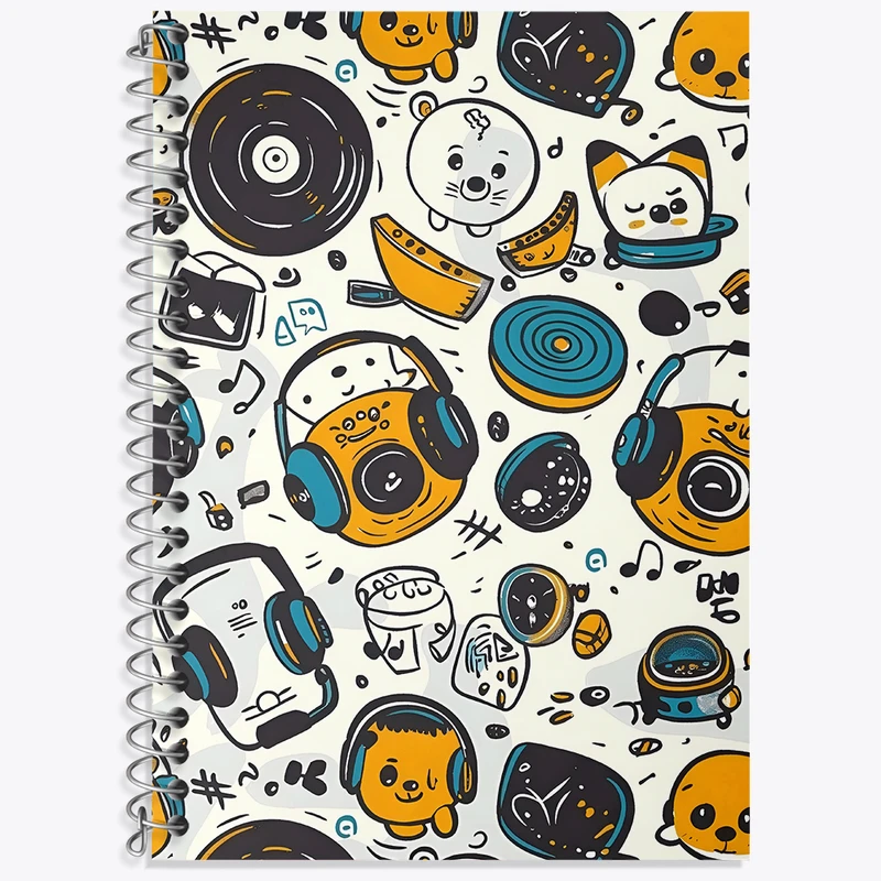 دفتر نت موسیقی 50 برگ خندالو طرح پترن موسیقی کد N8541